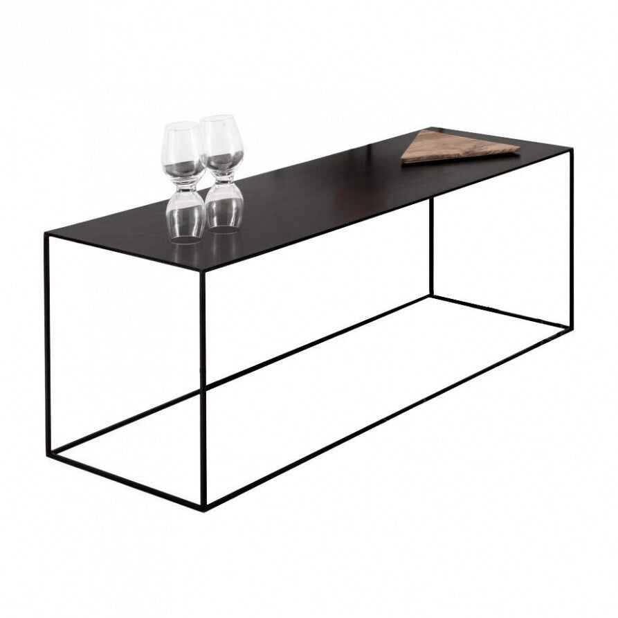 Slim Irony Beistelltisch 124x41x46cm Schwarz