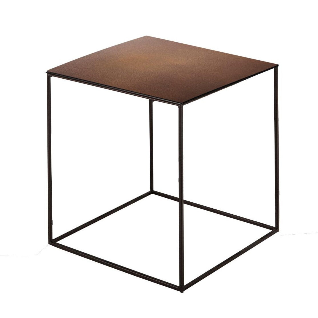 Slim Irony Beistelltisch 31x31cm Schwarz