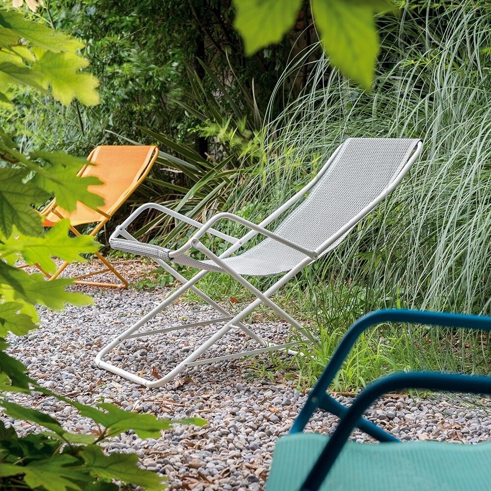 Bahama Liegestuhl Weiß