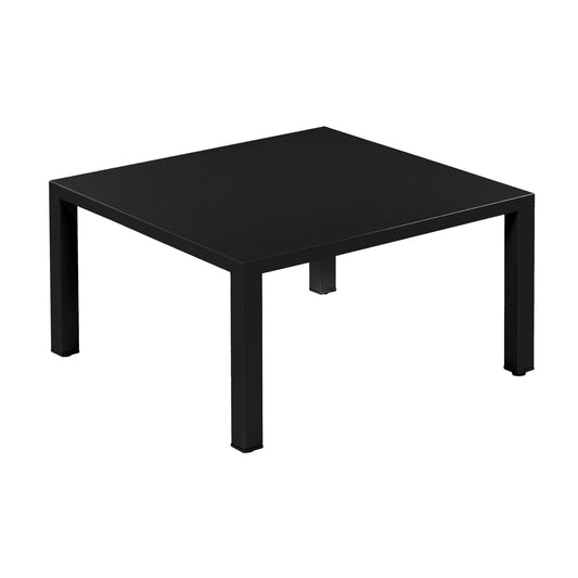 Round Garten-Beistelltisch 80x80x42cm Schwarz