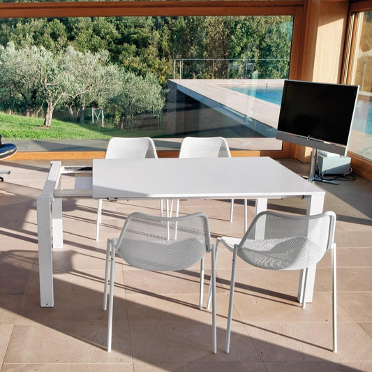 Round Gartentisch ausziehbar