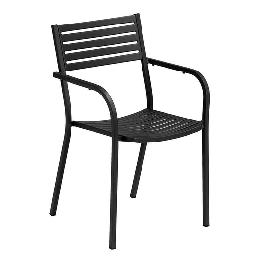 Segno Gartenarmlehnstuhl Schwarz