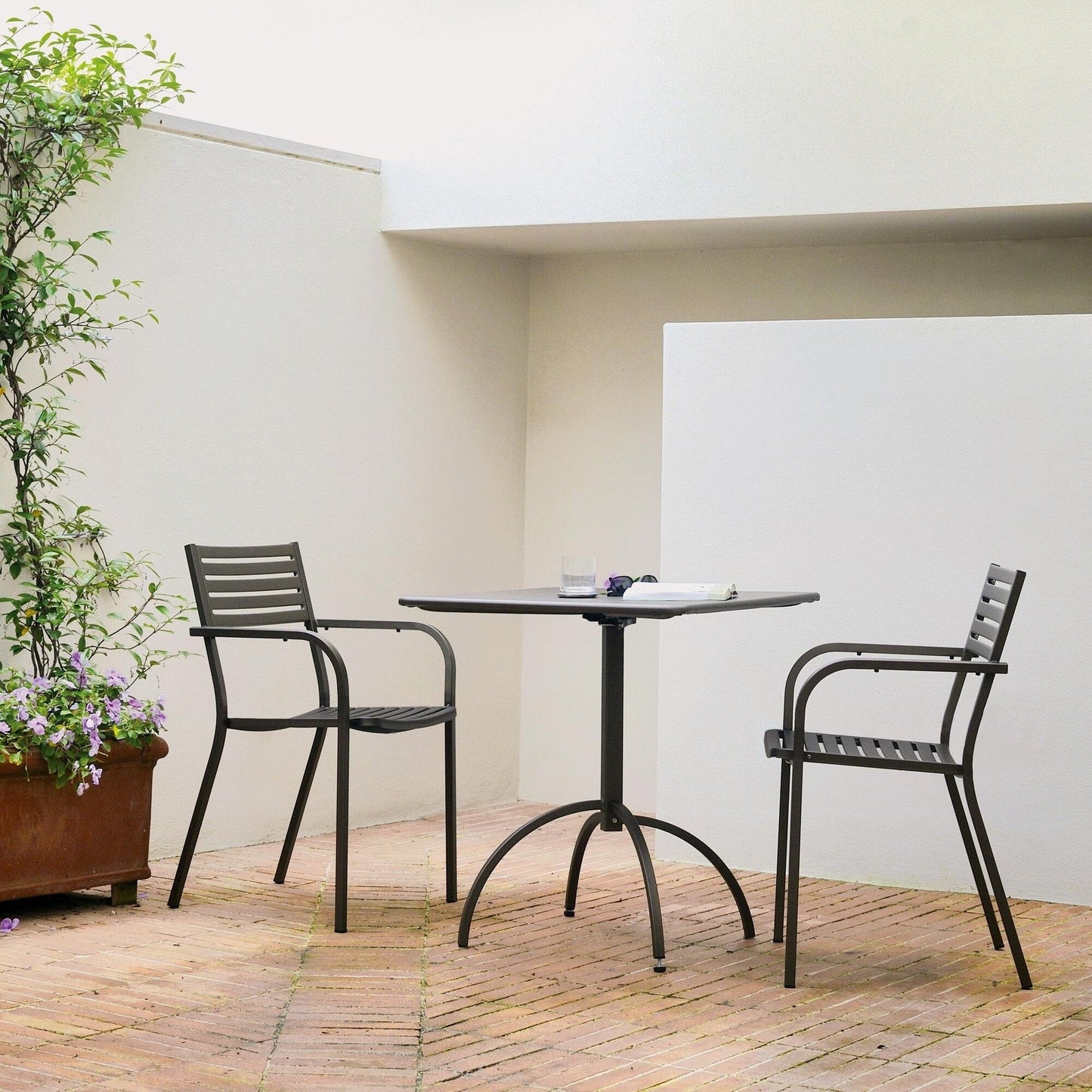 Segno Gartenarmlehnstuhl Schwarz
