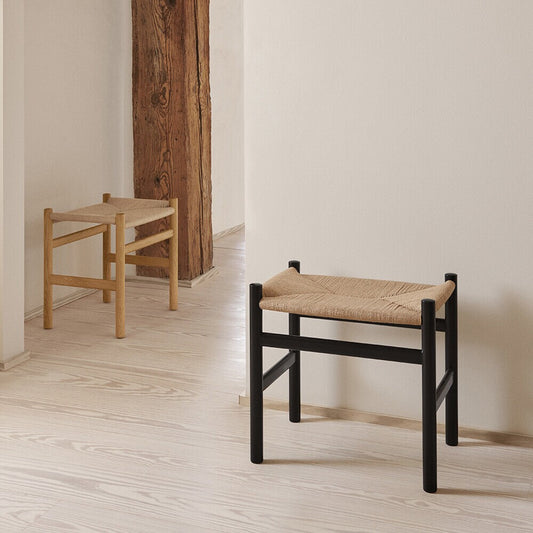 CH53 Soft Tones Fußhocker Gestell Buche Natur