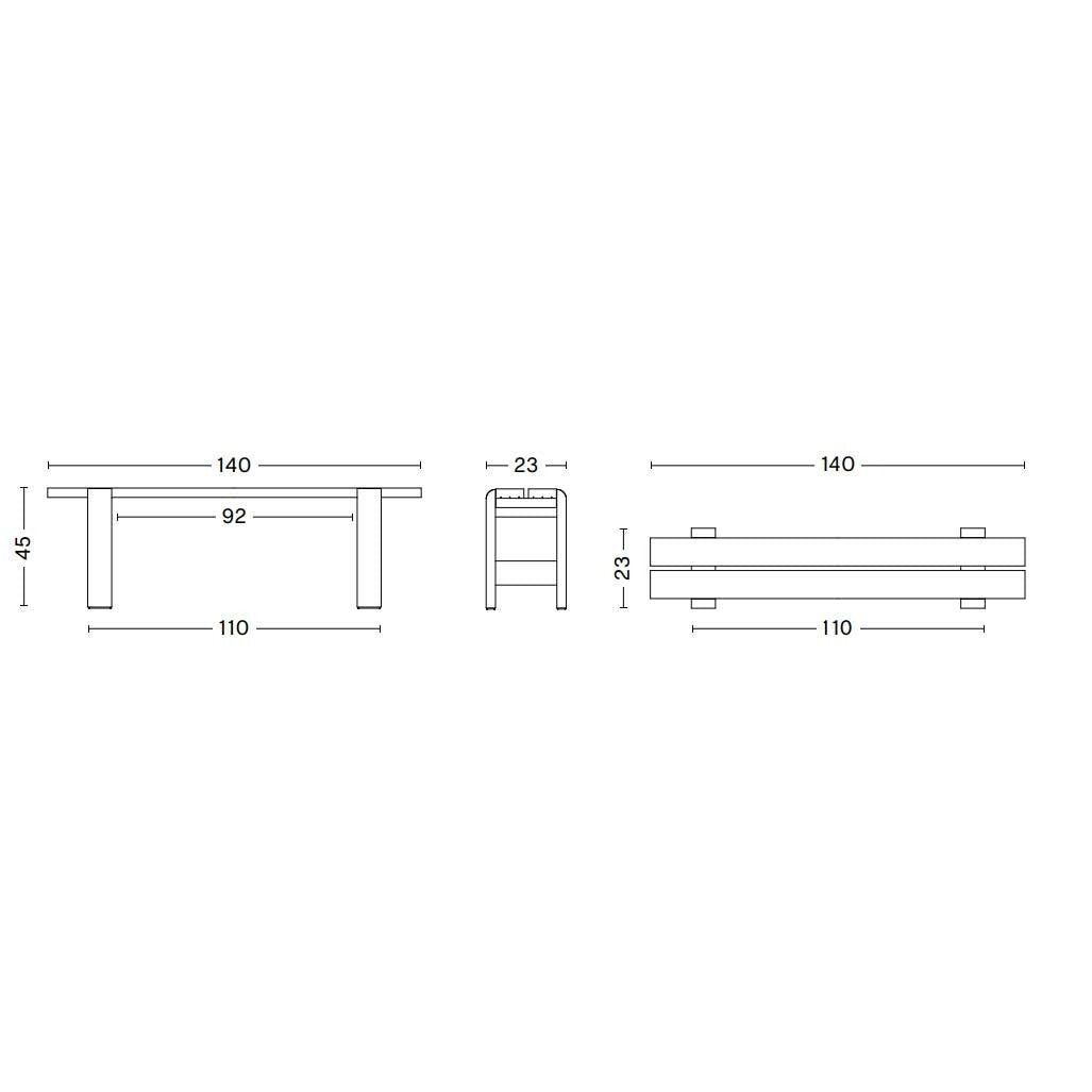 Weekday Gartenbank 140cm