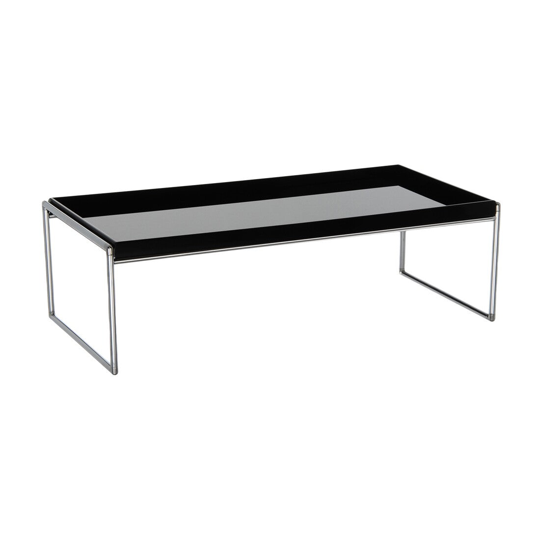 Trays Couchtisch 80x40cm Schwarz