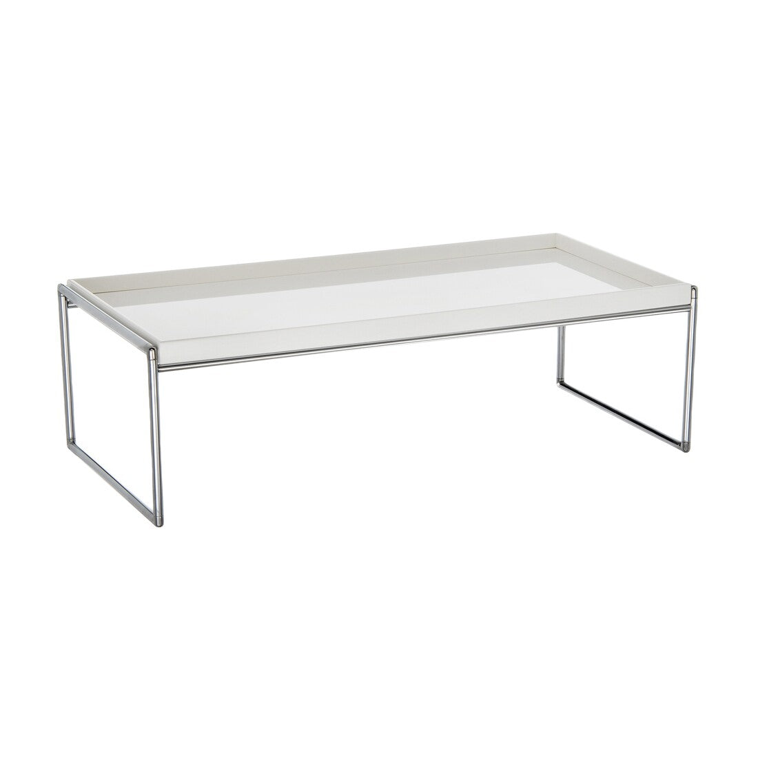 Trays Couchtisch 80x40cm Weiß