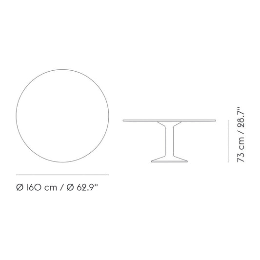 Midst Esstisch Ø160cm Eiche
