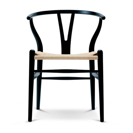 CH24 Wishbone Chair Gestell Buche Schwarz