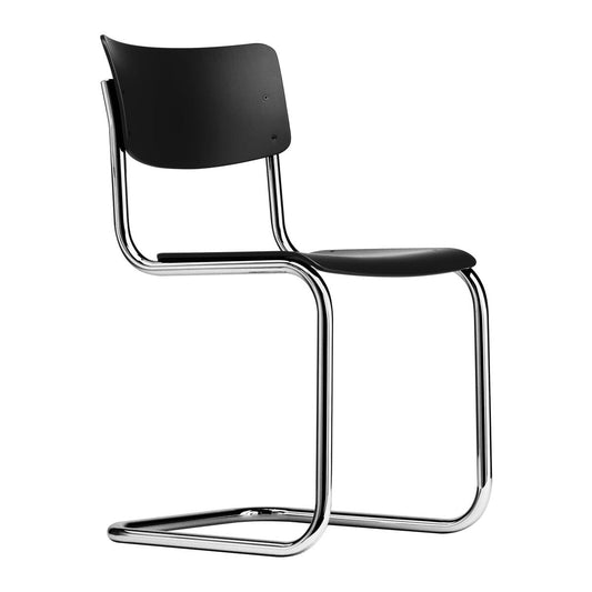 S 43 ST Freischwinger Stuhl Schwarz