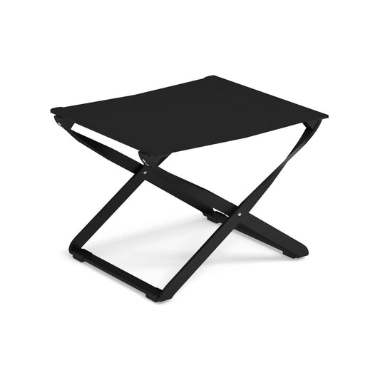 Ciak Outdoor Fußhocker klappbar Schwarz