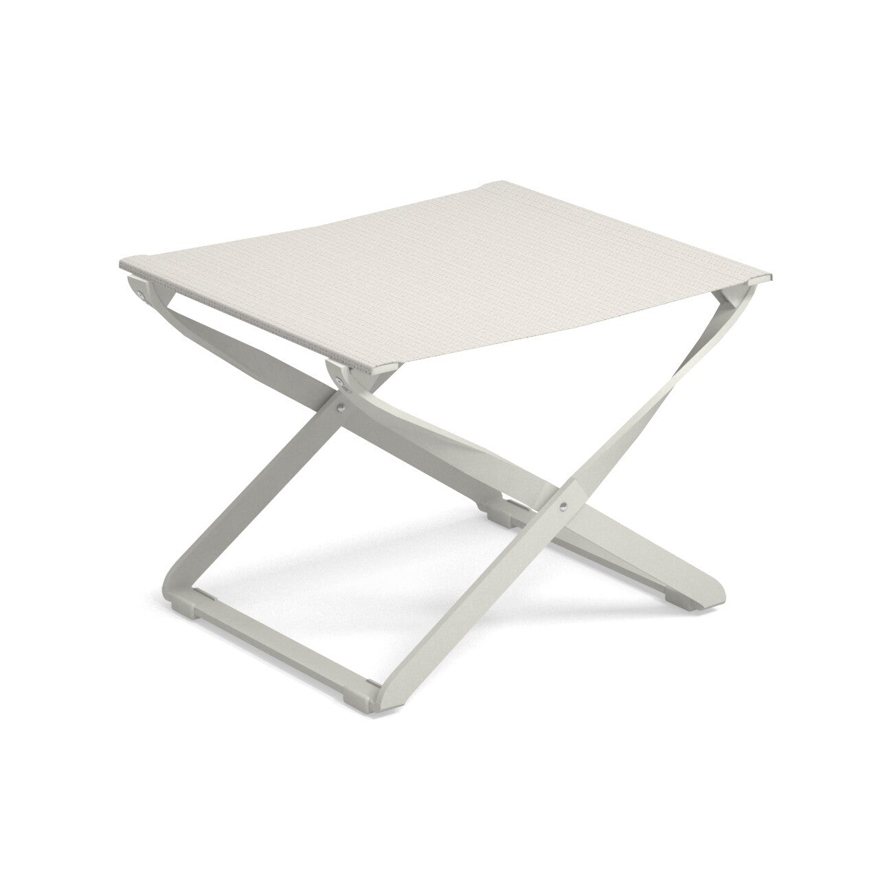 Ciak Outdoor Fußhocker klappbar Weiß