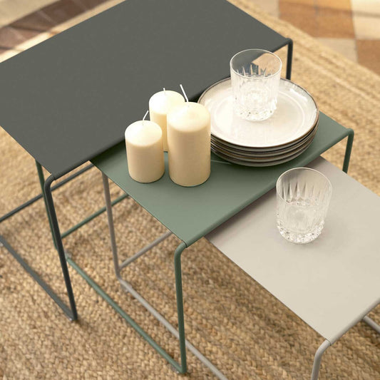 Oulala Gartenbeistelltisch 3er Set Kaktus