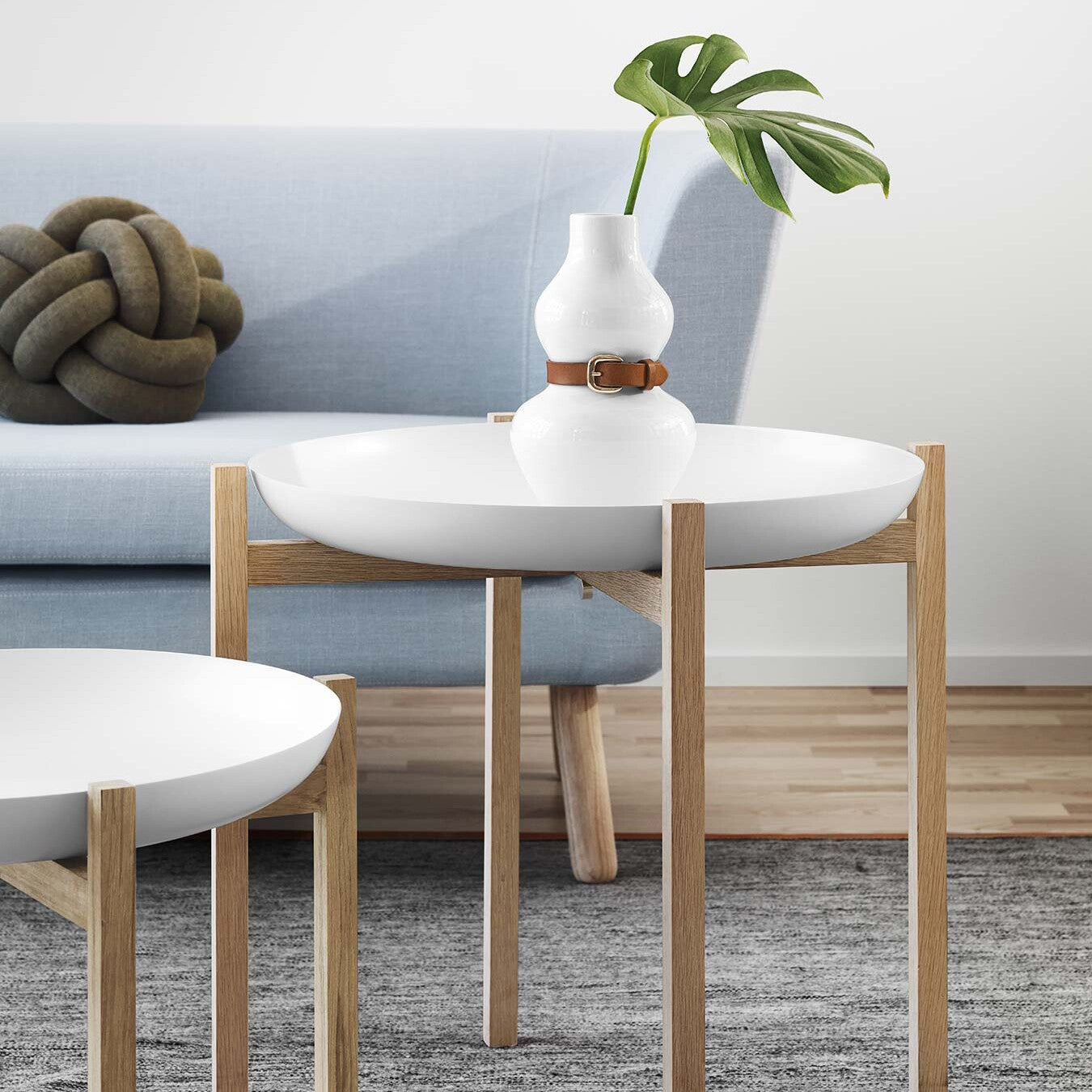 Tablo Beistelltisch H40cm Weiß