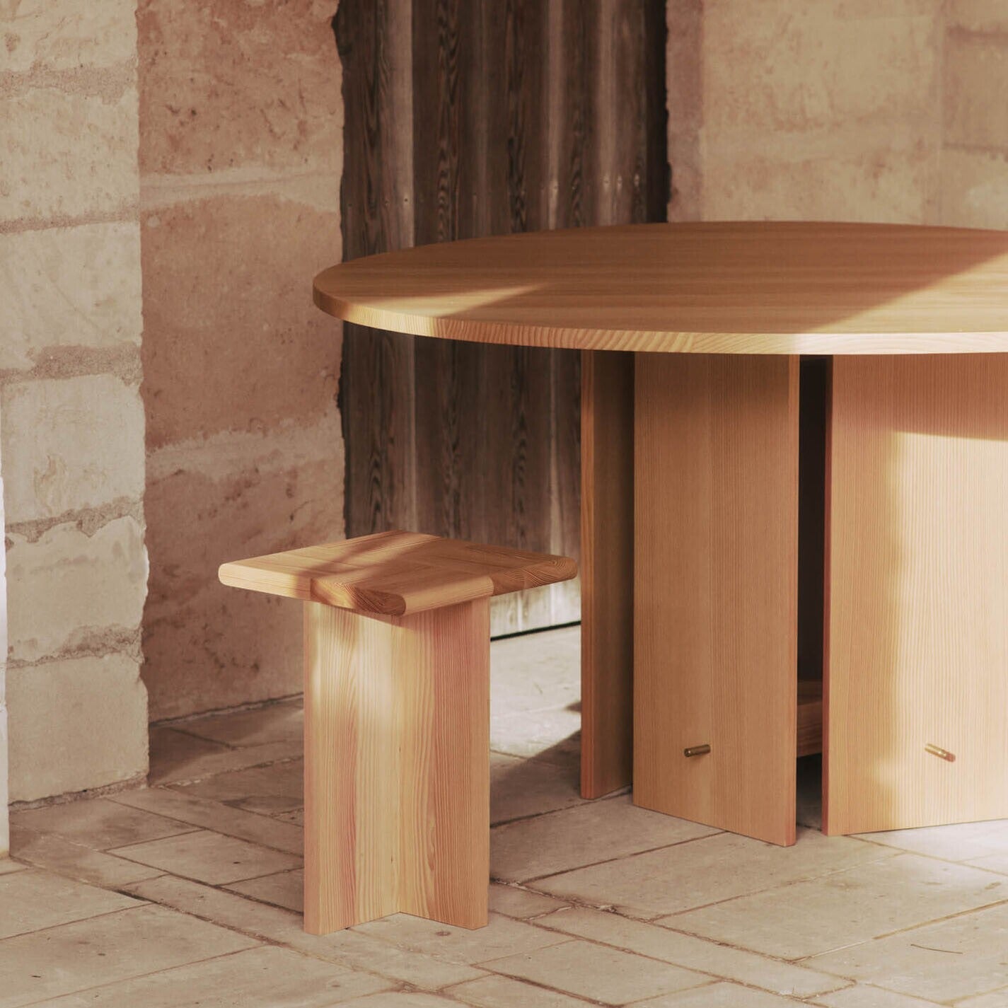 Sala Beistelltisch H 45cm Natur