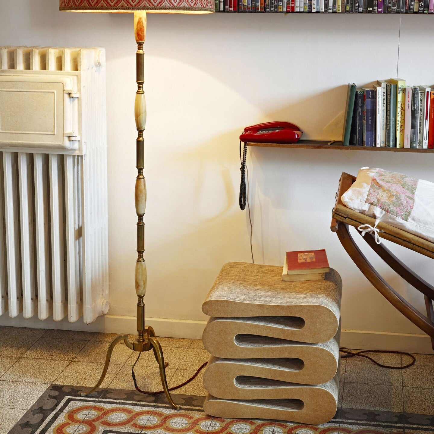 Wiggle Stool Hocker Natur