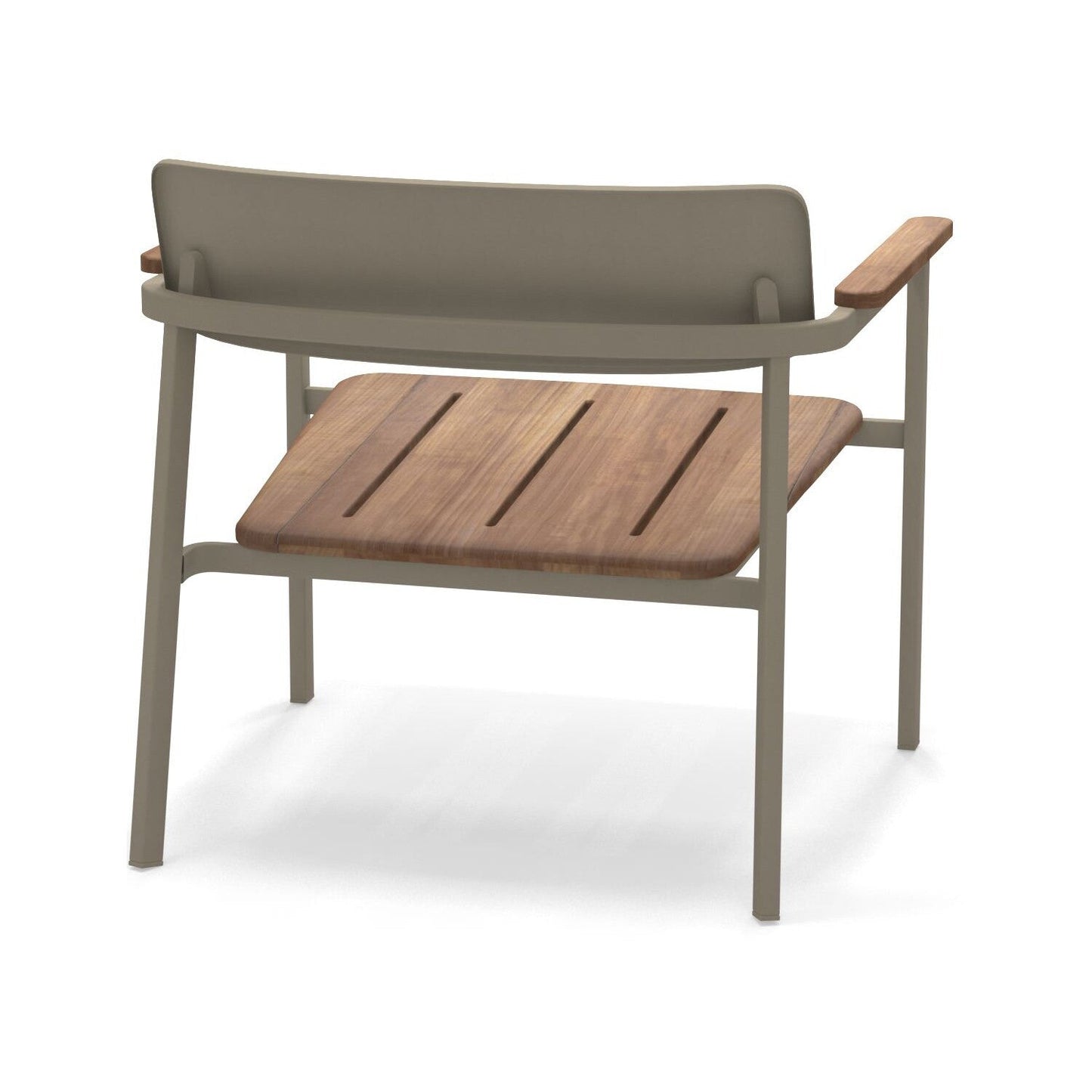 Shine Lounge Gartenarmlehnstuhl Teak Weiß