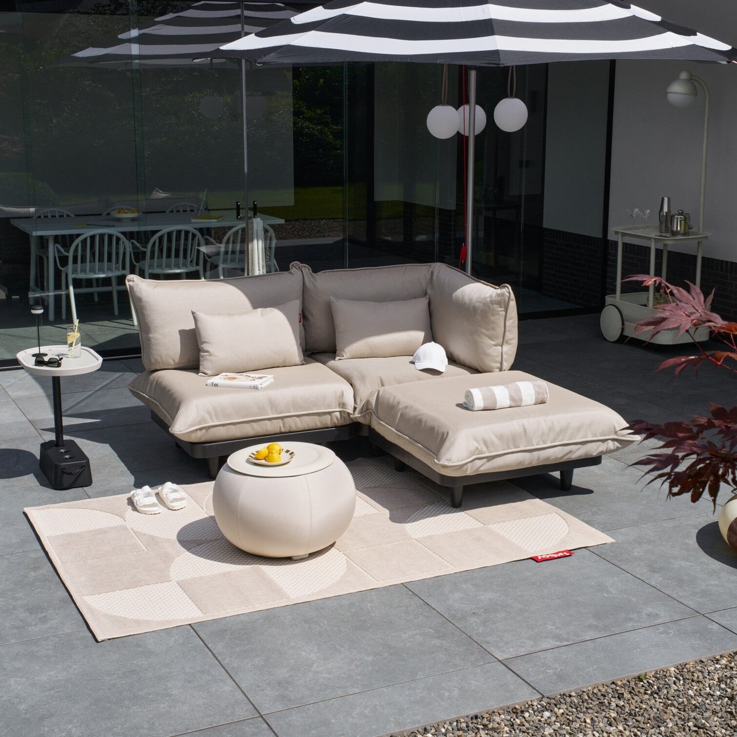 Paletti Outdoor Hocker Weiß