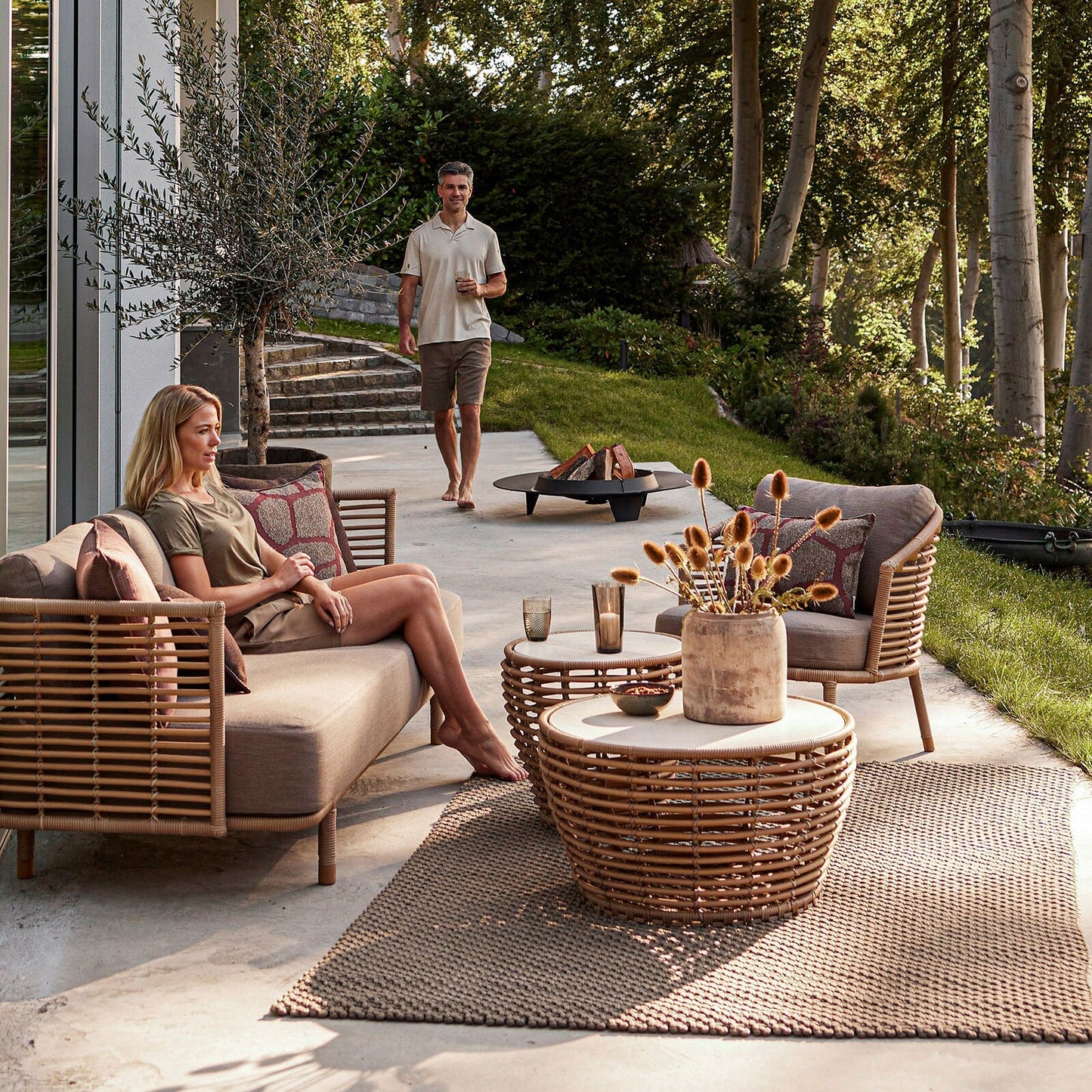 Sense Lounge Gartensessel Natur