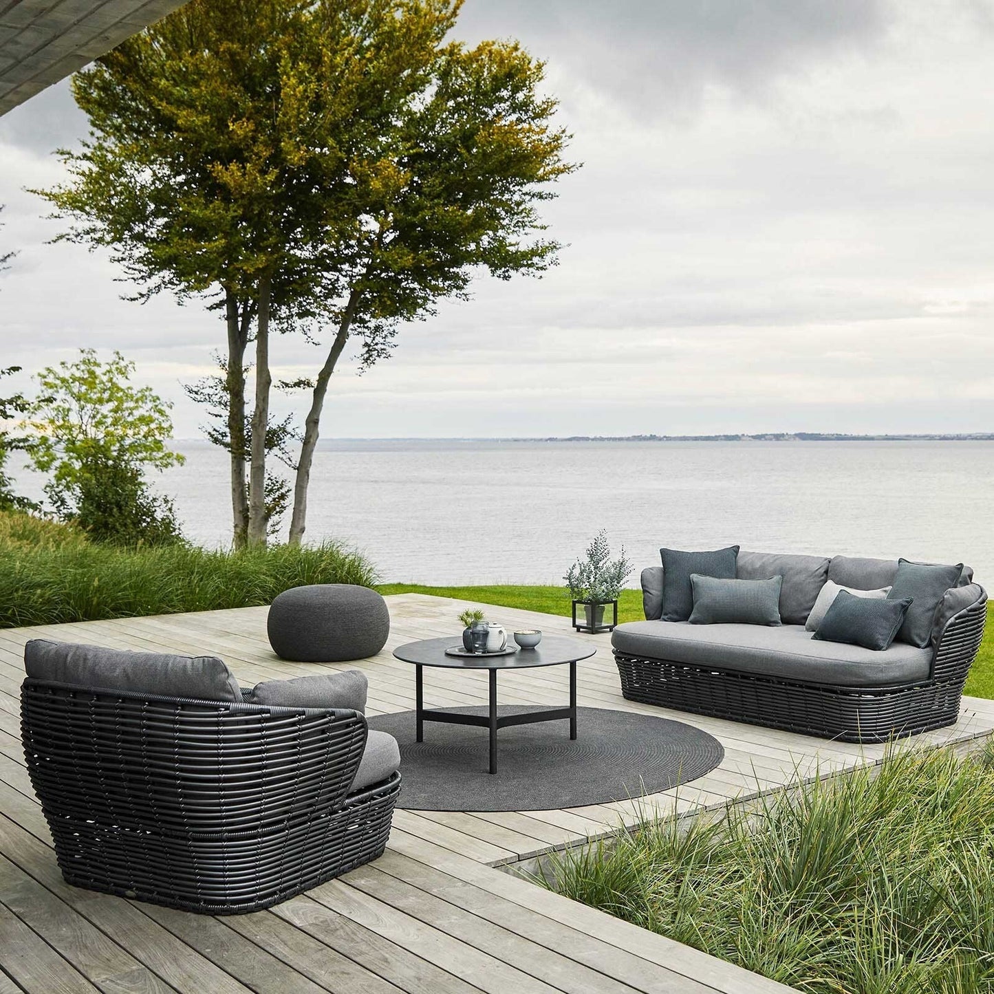 Basket Lounge Gartensessel Natur