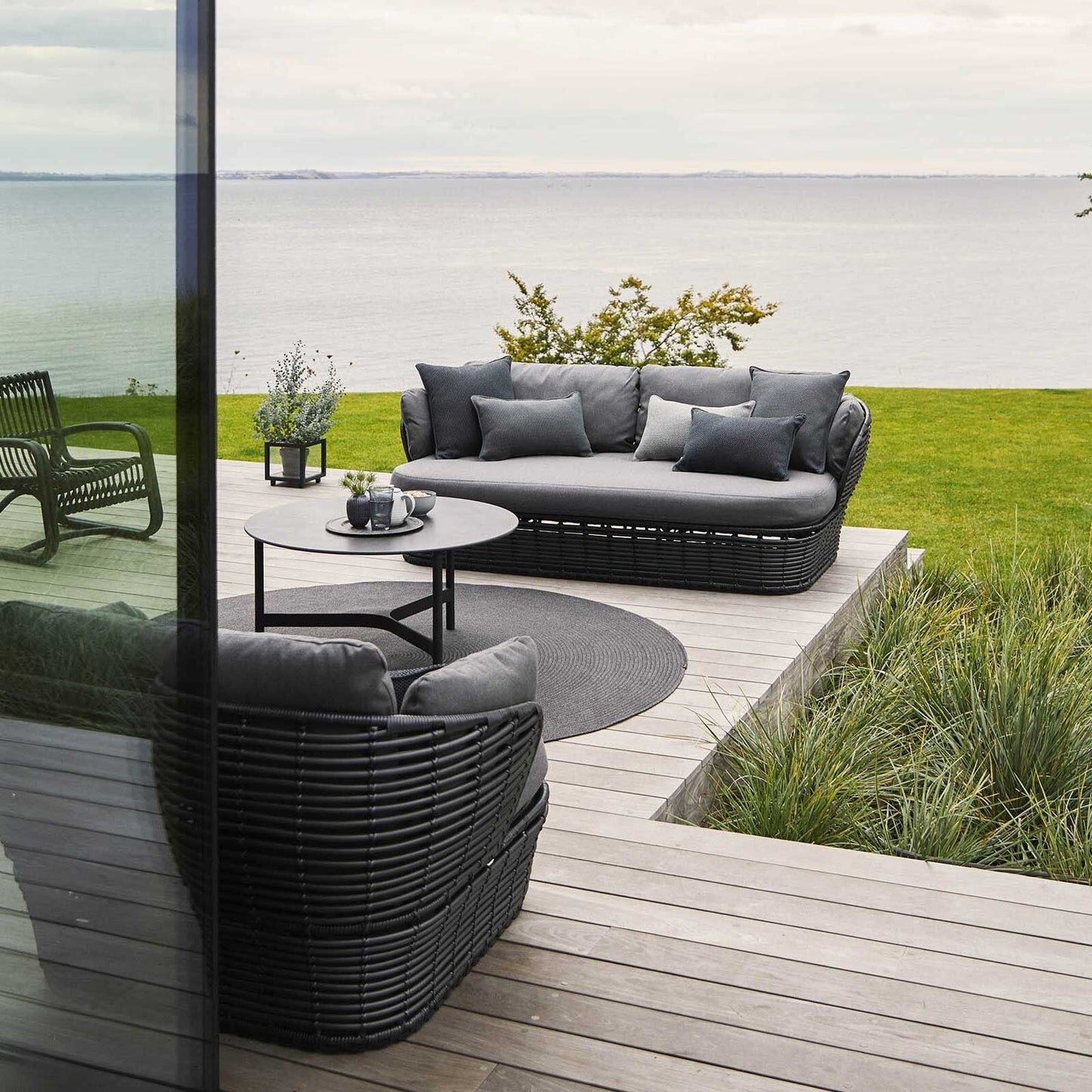 Basket Lounge Gartensessel Natur