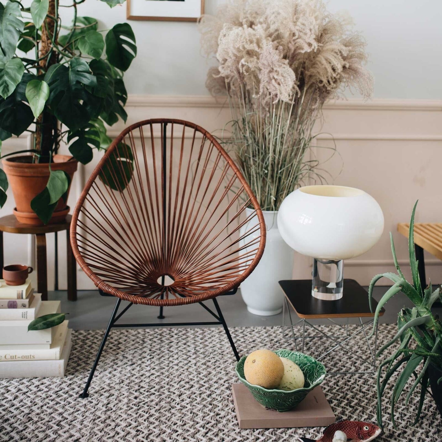 Acapulco Chair Leder Schwarz