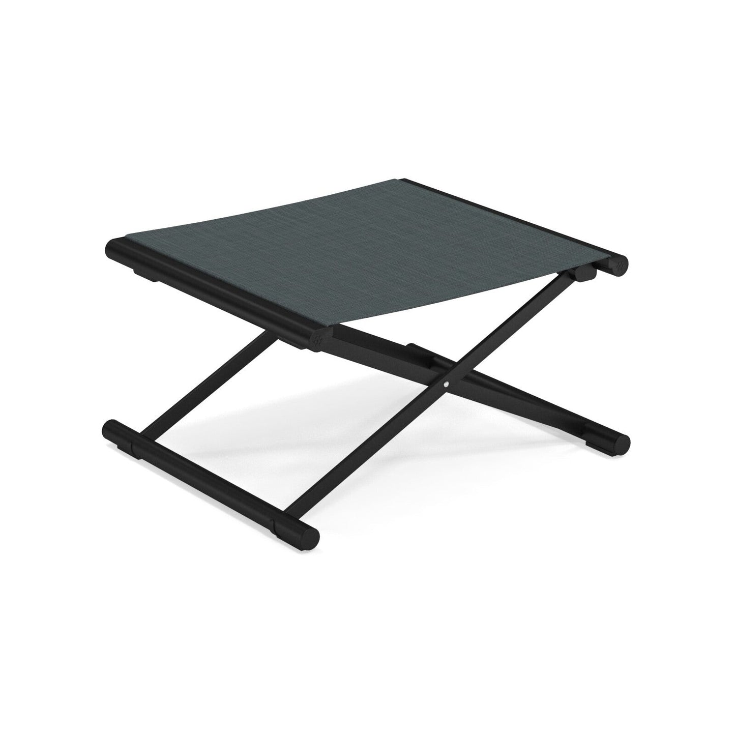 Terra Garten-Fußhocker klappbar Schwarz