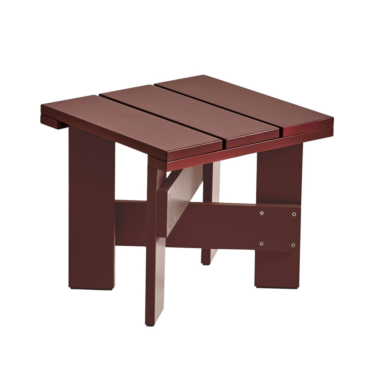 Crate Gartenbeistelltisch 45cm Eisenrot