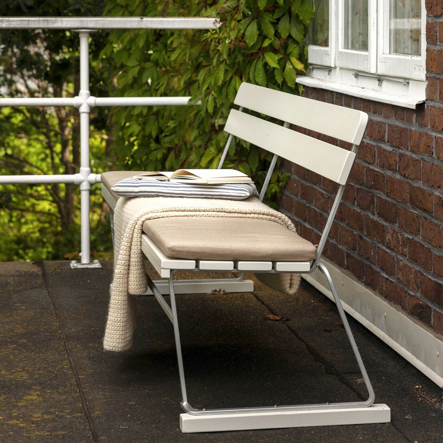 5 Gartenbank 204x77cm Eiche