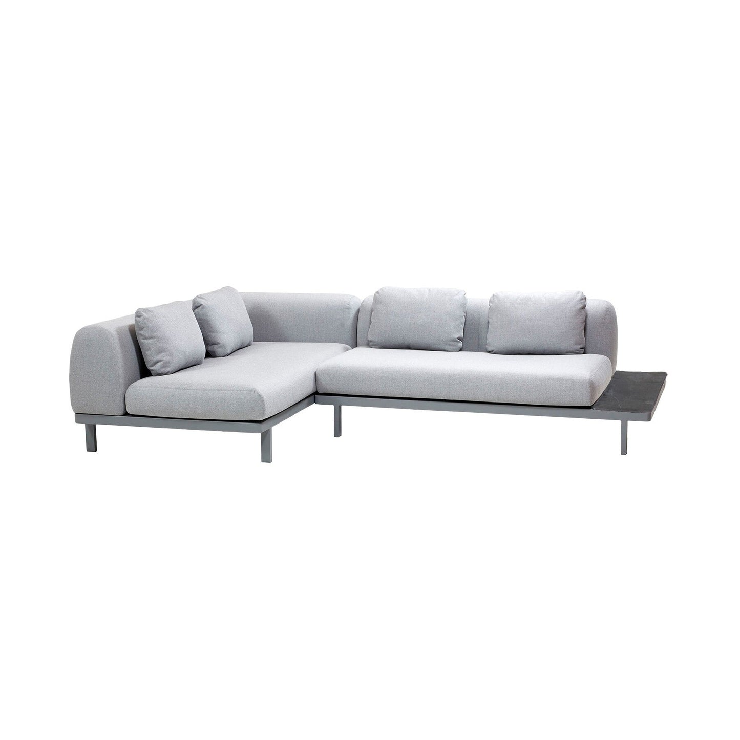 Space 7 Outdoor Sofalandschaft 285x180x69cm Schwarz