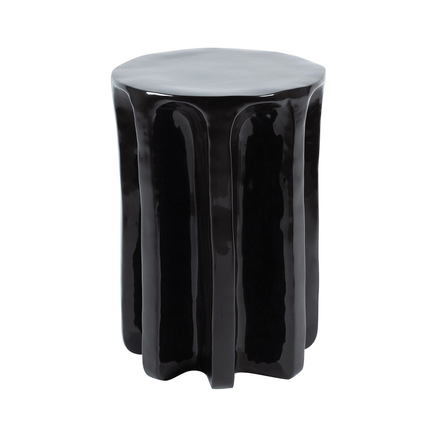 Chouchou Round Hocker/Beistelltisch H 57cm Schwarz
