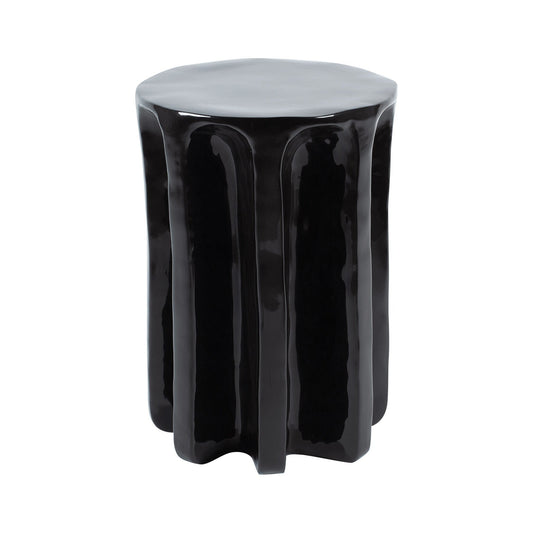 Chouchou Round Hocker/Beistelltisch H 57cm Schwarz