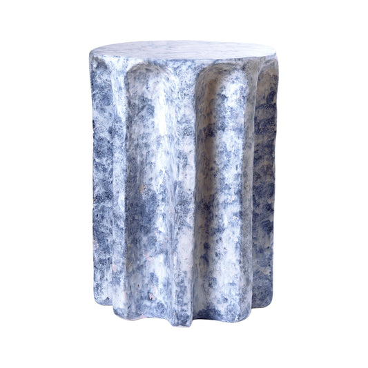 Chouchou Round Hocker/Beistelltisch H 57cm Weiß