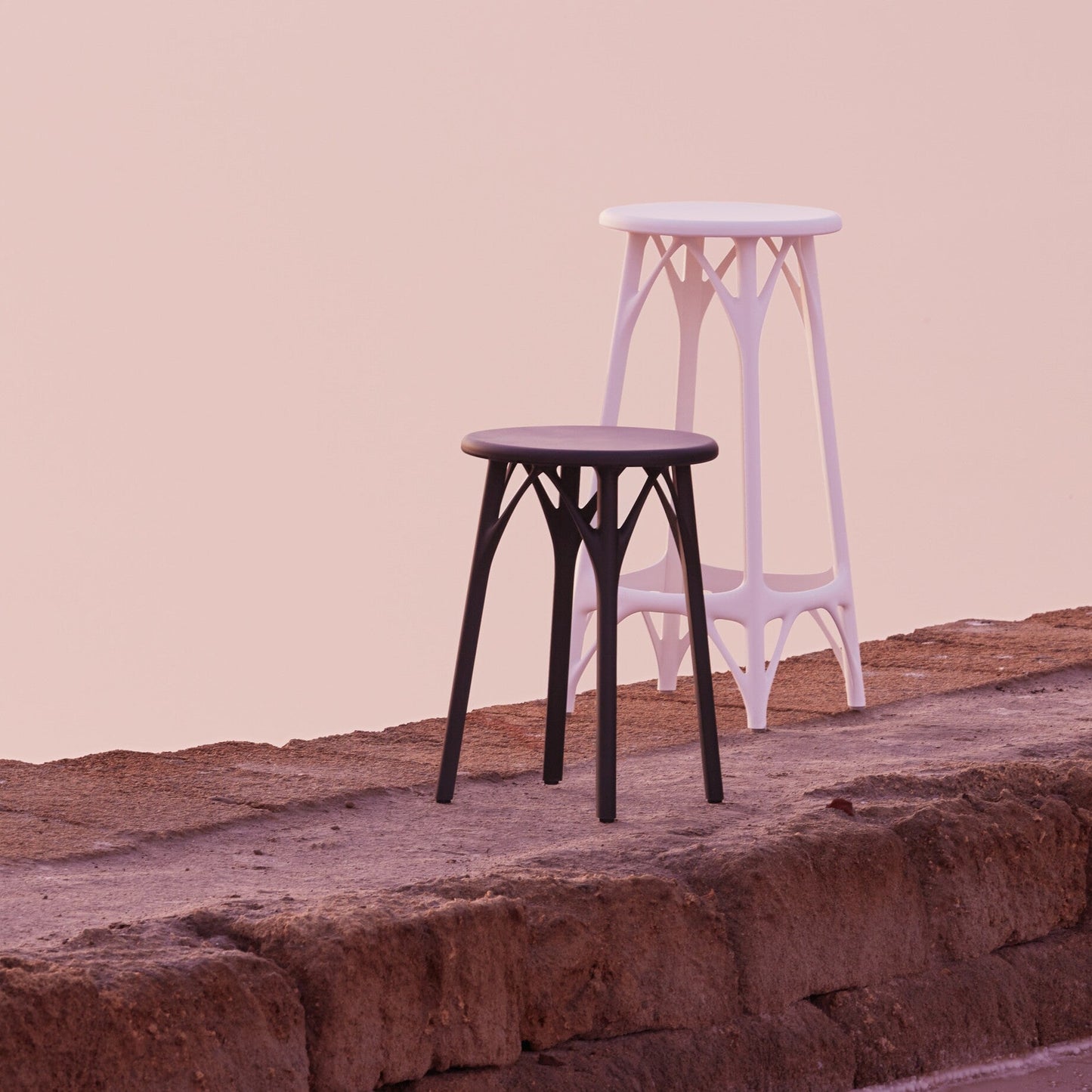 A.I. Light Hocker Weiß