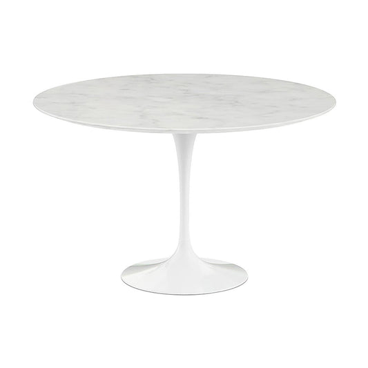 Saarinen Esstisch Ø120cm Marmor Weiß