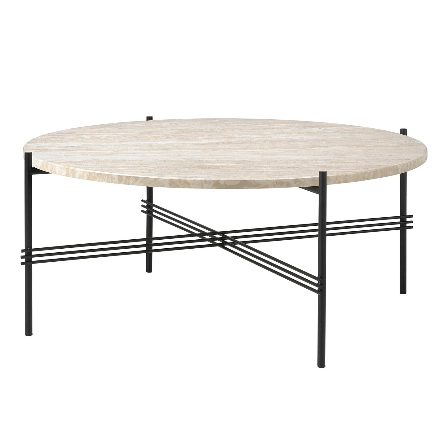 TS Outdoor Beistelltisch Ø80cm Schwarz