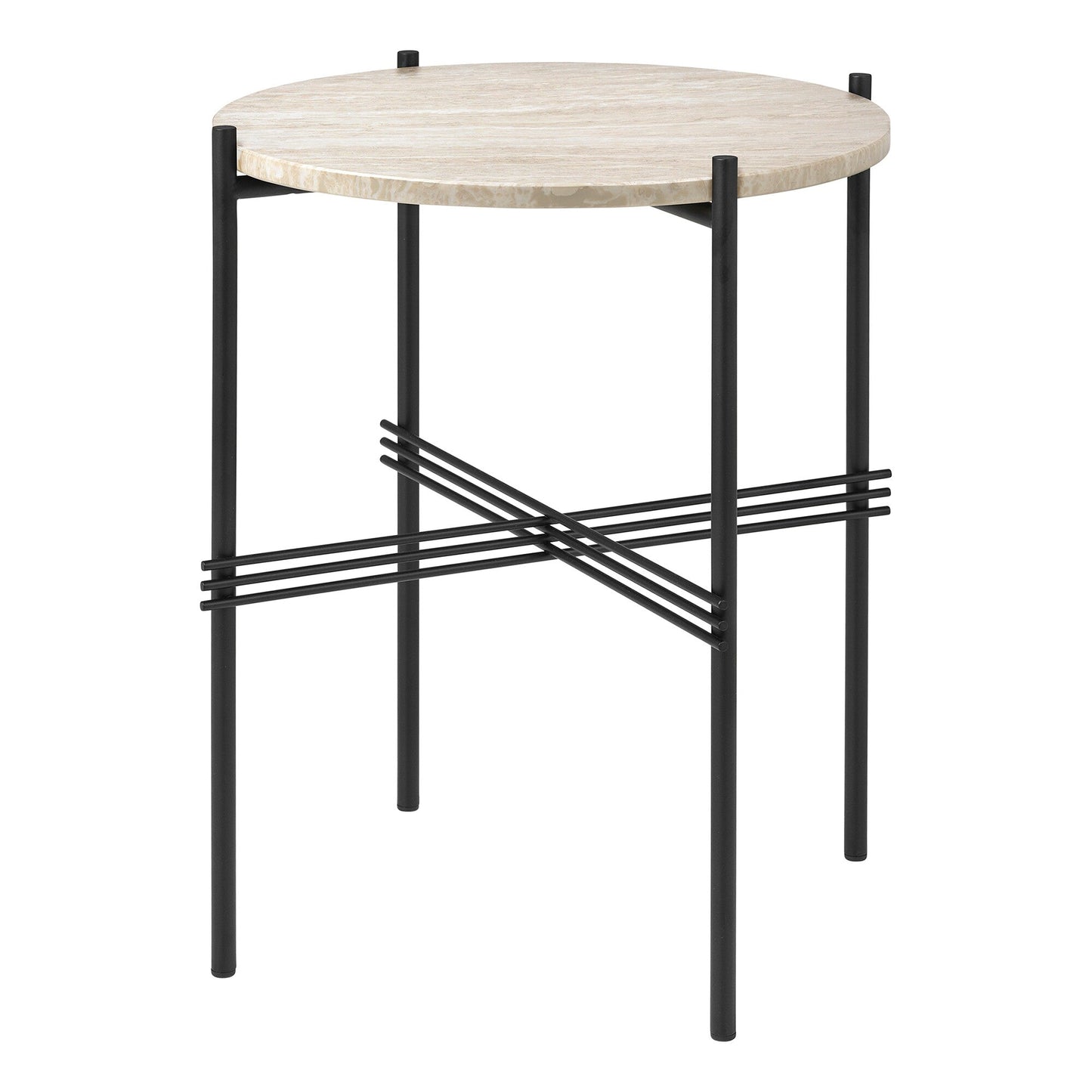 TS Outdoor Beistelltisch Ø40cm Schwarz