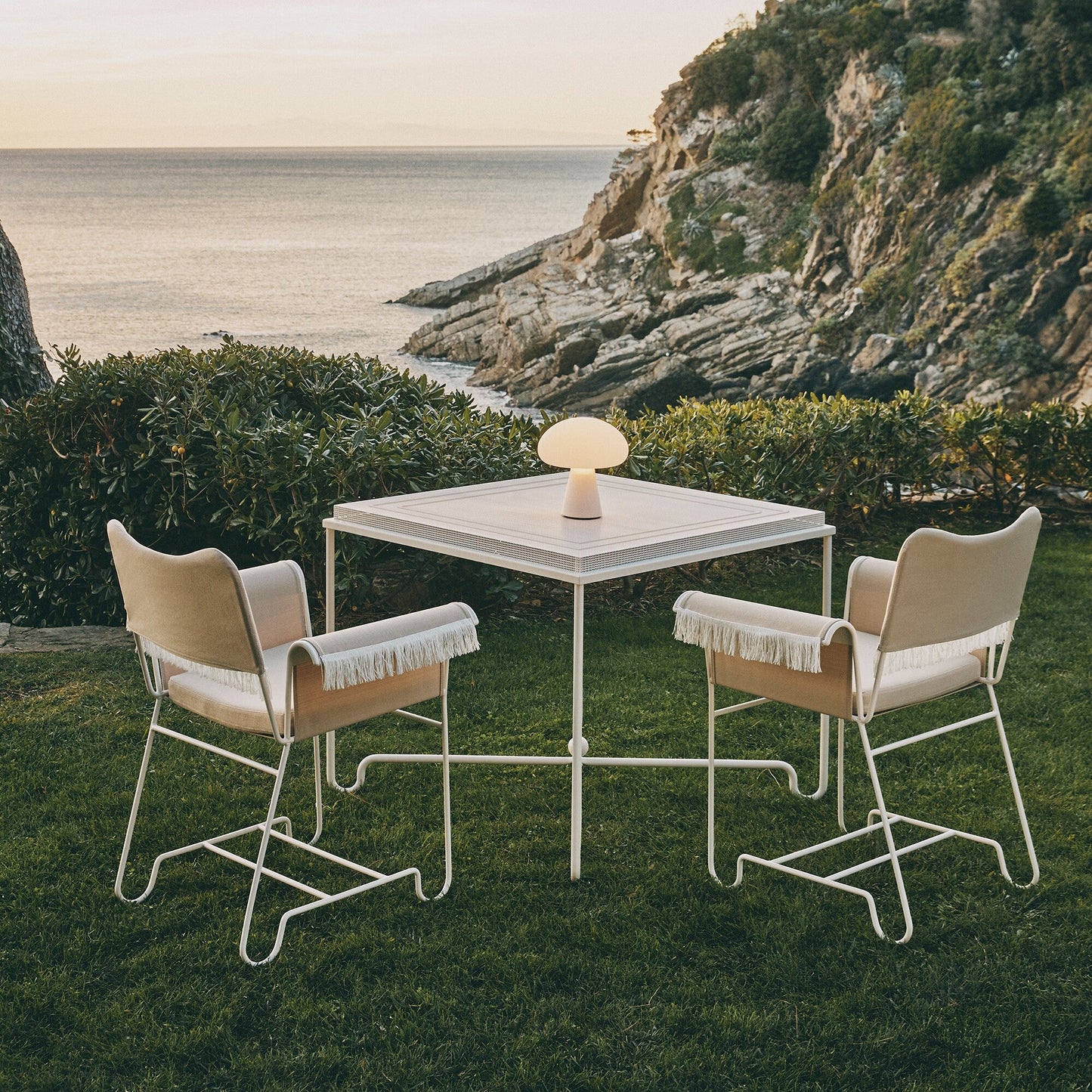 Tropique Gartenesstisch 90x90cm Weiß