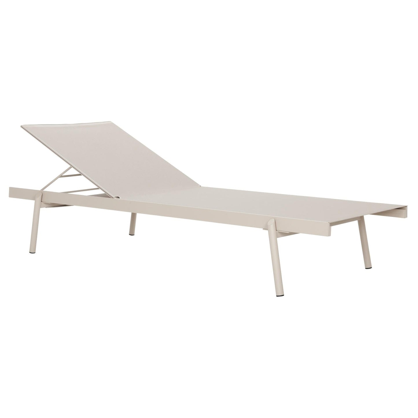 Rail Sonnenliege mit Auflage Natur