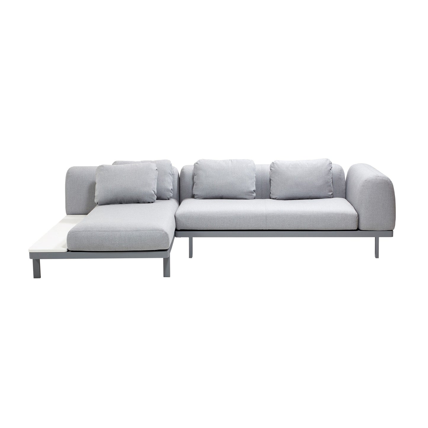 Space 3 Outdoor Sofalandschaft 285x180x69cm Weiß