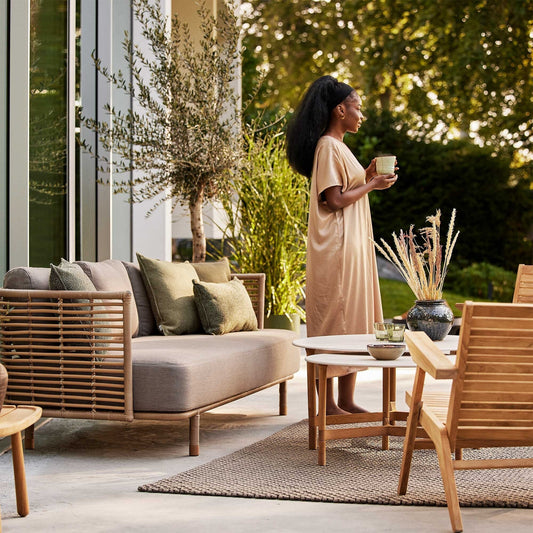 Sense 3-Sitzer Outdoor Sofa Natur