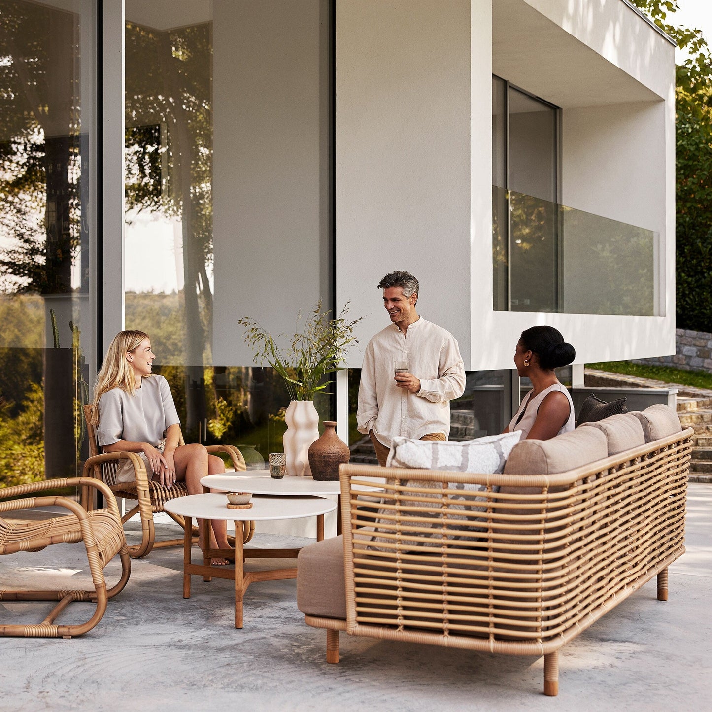 Sense 3-Sitzer Outdoor Sofa Natur