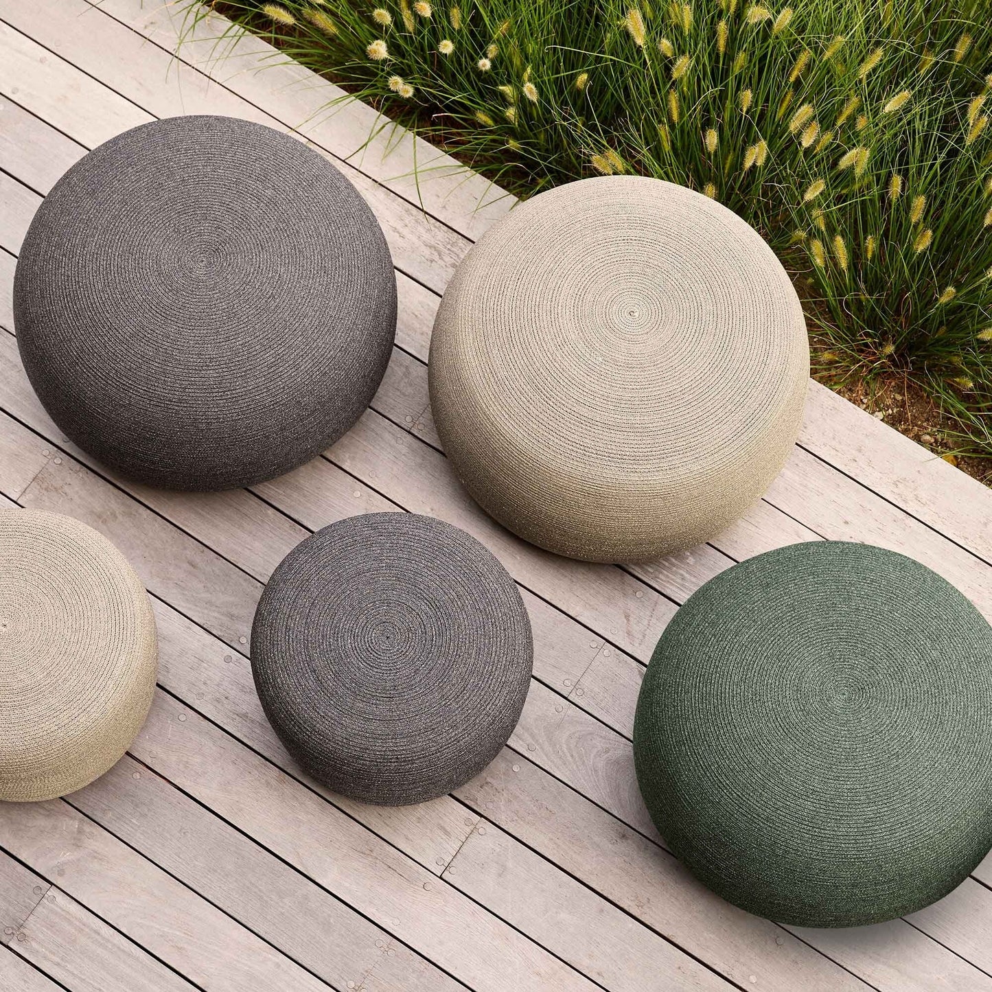 Circle Gartenhocker S Taupe