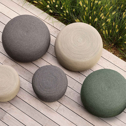 Circle Gartenhocker L Taupe