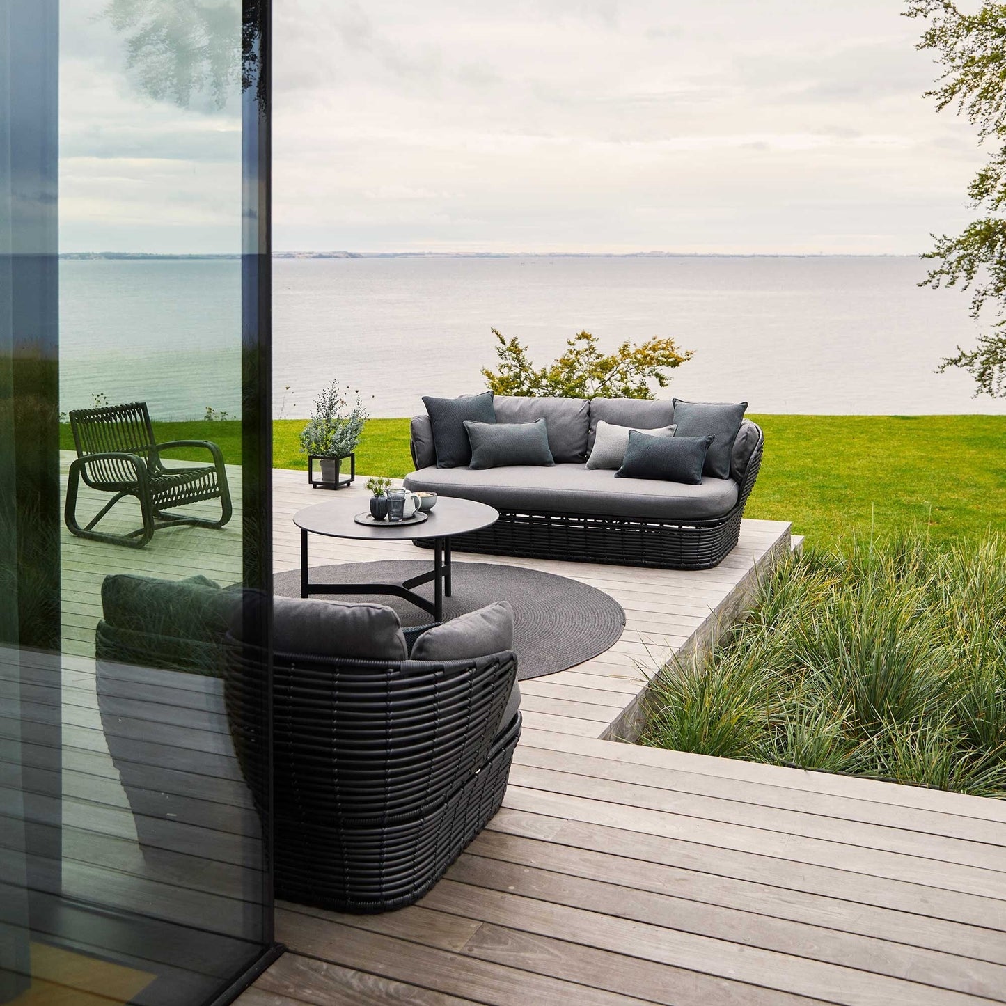 Basket Lounge Gartensessel Natur