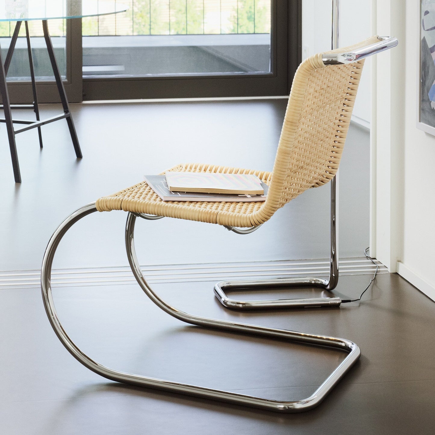 S 533 R Freischwinger Stuhl Natur