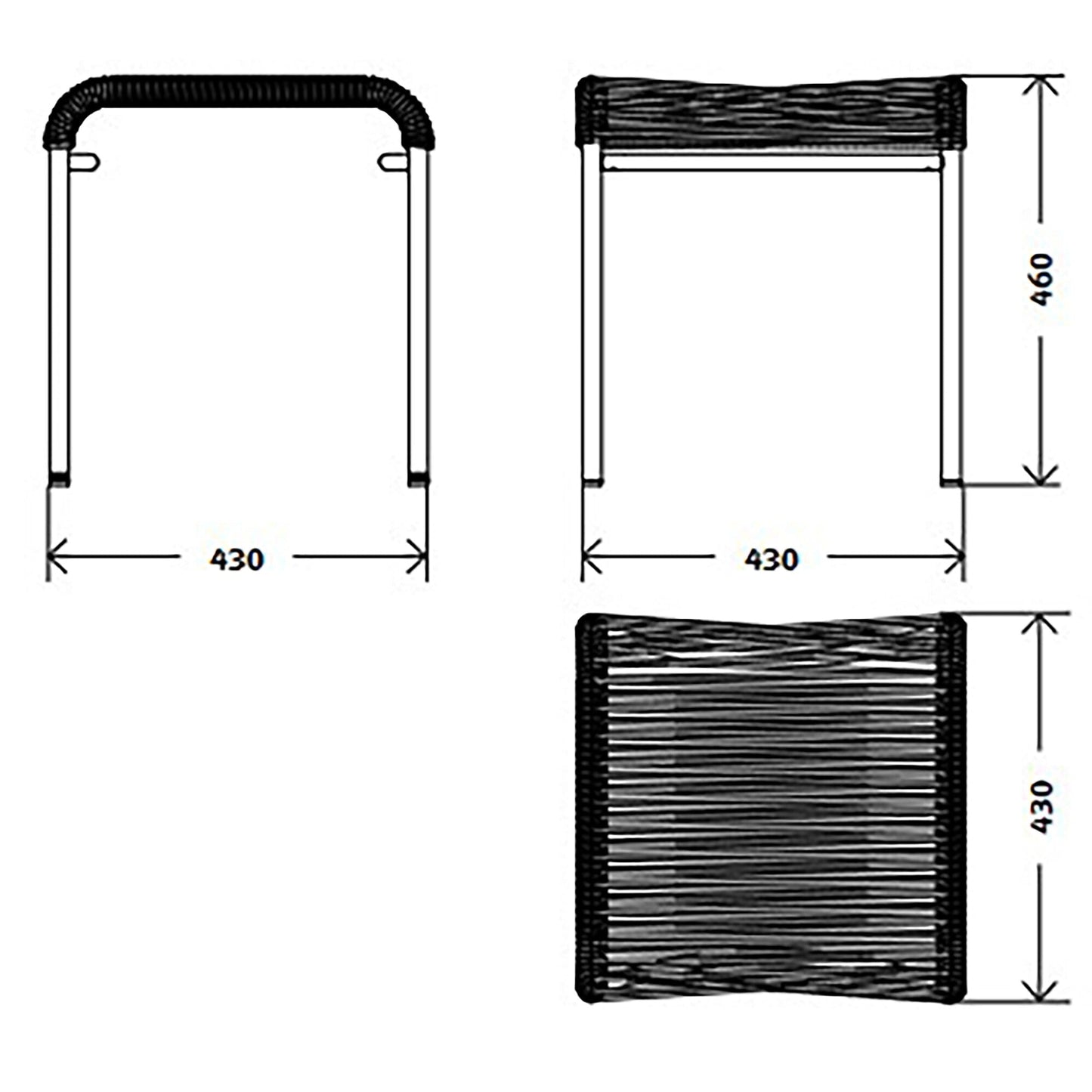 Altorfer Modell 1143 Gartenhocker