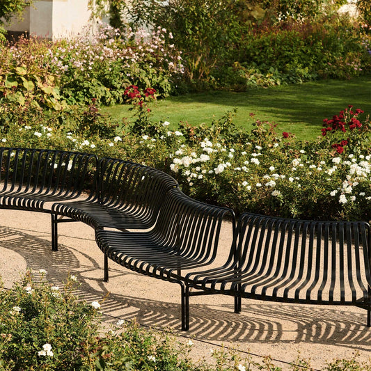 Palissade Dining Park Bench In/Out 2er Set Himmelgrau