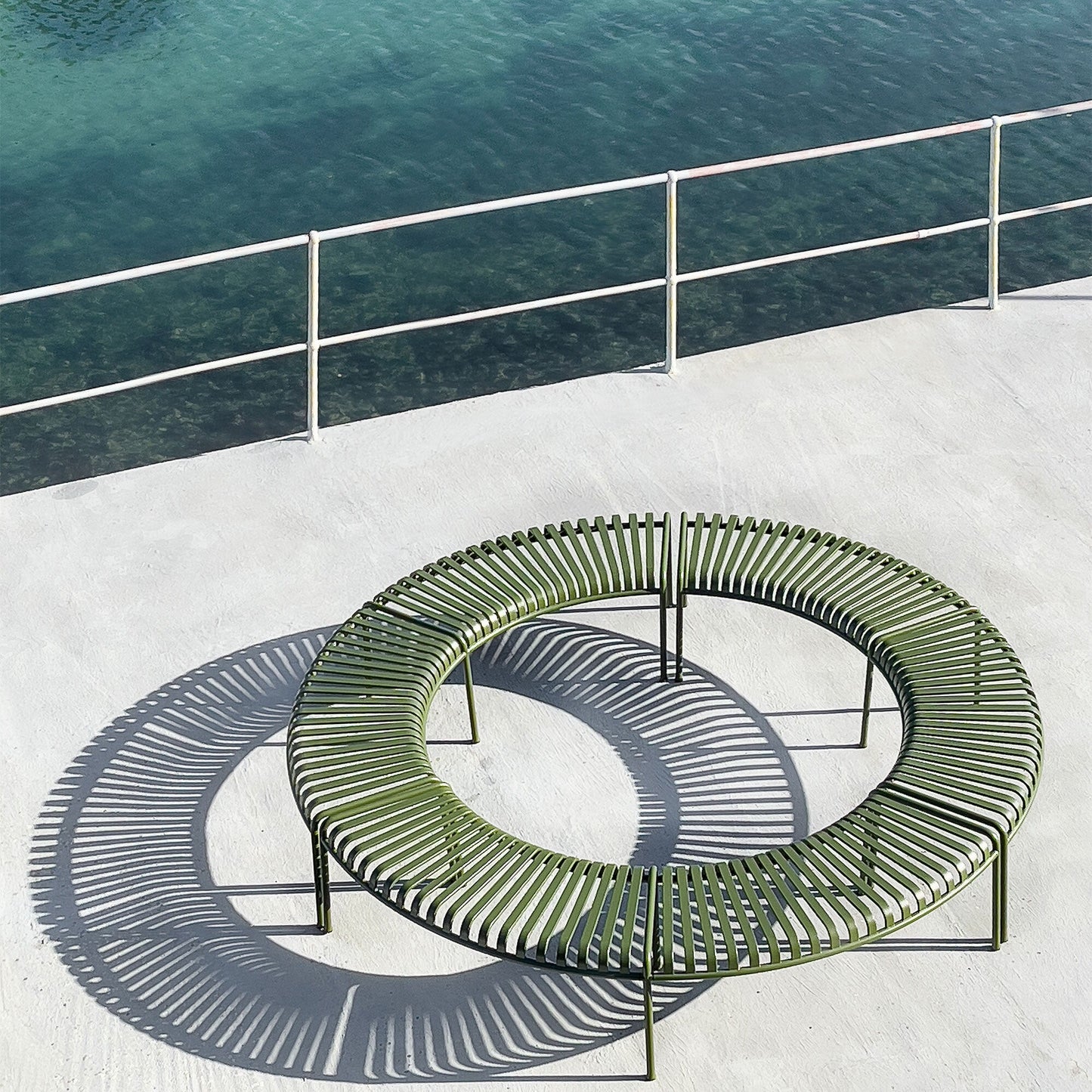 Palissade Park Gartenbank Weiß