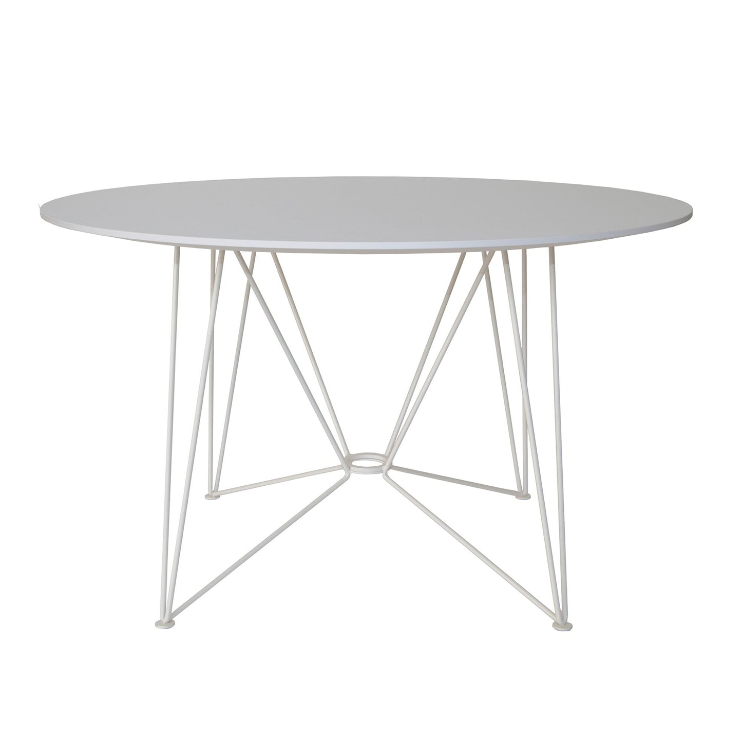 The Ring Table Esstisch HPL Ø120cm Weiß